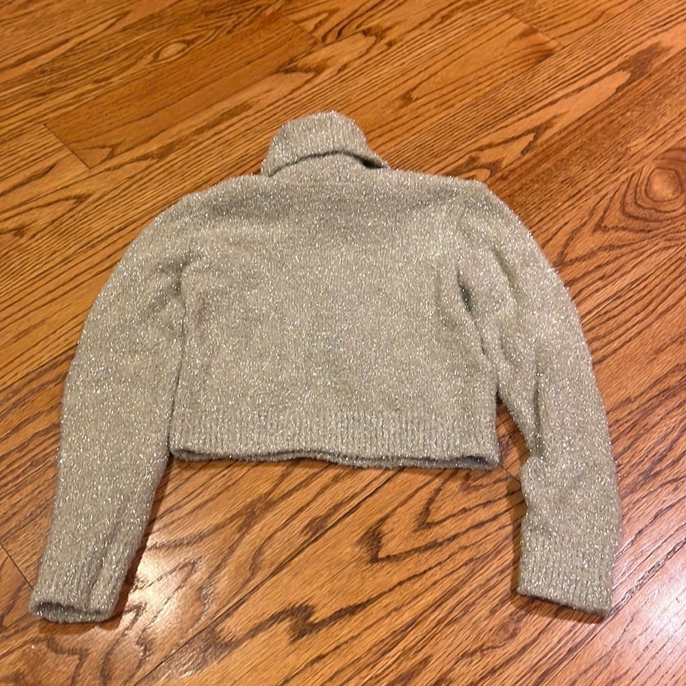 Zara Girl’s Grey Sparkle Turtleneck Size 9-10